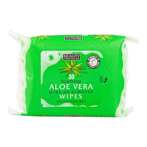 BEAUTY FORMULAS ALOE VERA MAKEUP REMOVER WIPES