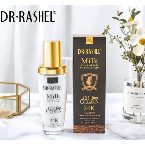 Dr. Rashel 24K Gold Milk Facial Cleanser with Real Gold Atoms & Collagen