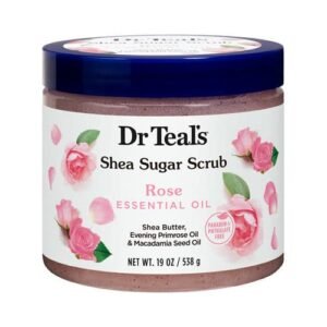 Dr Teal’s Shea Sugar Scrub with Rose Essential Oil