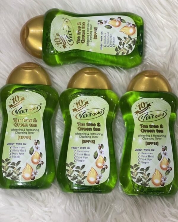 Veetgold Tea Tree & Green Tea Face Wash Whitening & Refreshing Cleansing Toner