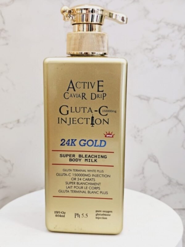 Active Caviar Drip Gluta C Injection 24k Gold Lotion - 444ml