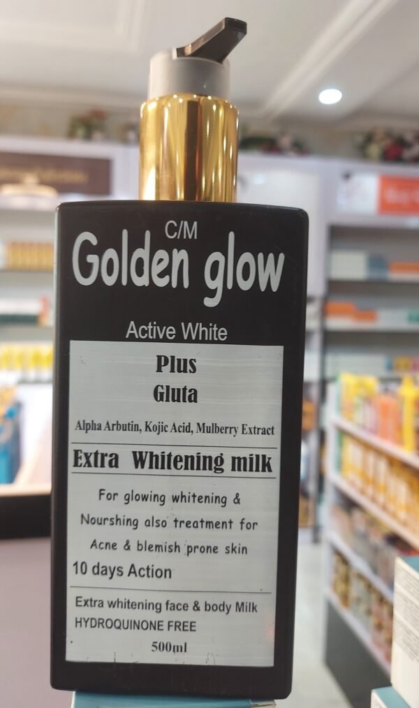 Golden Glow Active White Plus Gluta Extra Whitening Milk Body Lotion 500ml