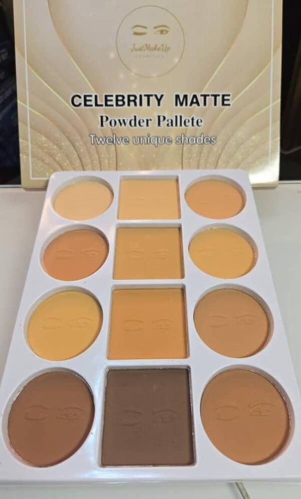 Just make up  cosmetics celebrity matte powder pallete
