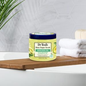 Dr Teals Shea Sugar scrub avocado oil with ceramides & essential oil 5389