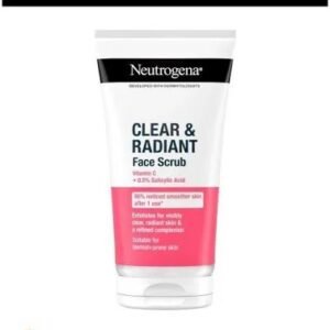 neutrogena clear & radiant face scrub
