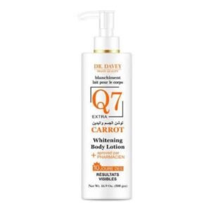 dr davey Q7 extra carrot whitening body lotion 500gm