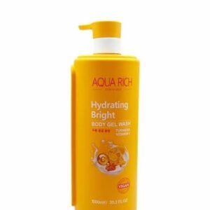 Aqua rich hydrating bright turmeric & vitamin c body gel wash 1000ml