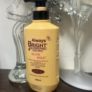 always bright daily brightening body milk - gluta gold 400ml
