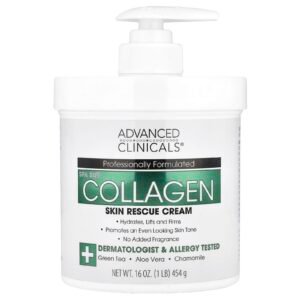 Advanced clinical collagen skin rescue cream 454g
