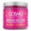 cosmo glow white whitening body scrub niacinamide & hyaluronic acid 475ml
