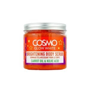cosmo glow white brightening body scrub corrot oil kojic acid 475ml