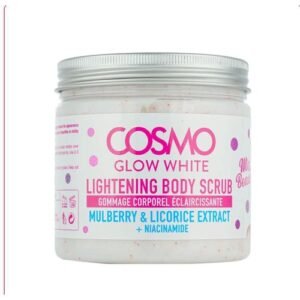 cosmo glow white lightening body scrub mulberry & licorice extract 475ml