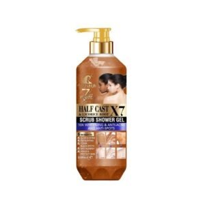 Roushun 7 days white advanced half cast x7 & licorice root scrub shower gel 1000ml