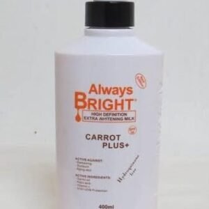 always bright high definition extra whitening body milk - carrot plus 400ml