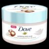Dove exfoliating body scrub crushed macadamia and rice milk scent