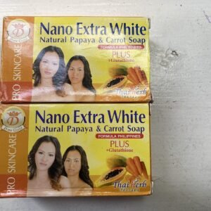 NANO Extra White Natural Papaya & Carrot Soap 250g