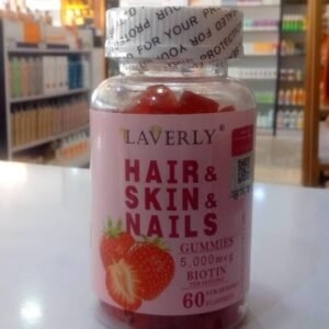LAVERLY Hair & Skin & Nails Gummies 5,000mcg Biotin 60pcs