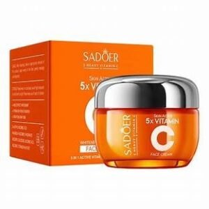 SADOER 5X Vitamin C Face Cream 5in1 Active Vitamin C + Niacinamide 50g