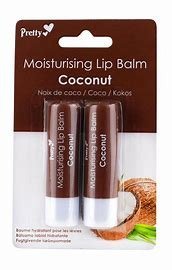 PRETTY MOISTURISING LIP BALM COCONUT 2 X 4.3g