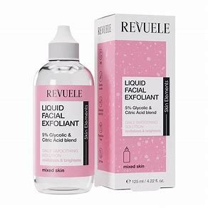 REVUELE LIQUID FACIAL EXFOLIANT 5% GLYCOLIC & CITRIC ACID BLEND 125ml