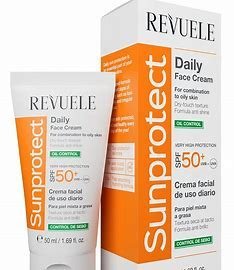 REVUELE SUNPROTECT OIL CONTROL DAILY FACE CREAM SPF 50+ 50ml
