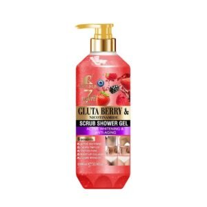 Roushun 7 days white advanced gluta berry & nicotinamide scrub shower gel 1000ml