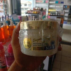 the purest glow sugar niacinamide & amino acid 2% glowing exfoliating scrub