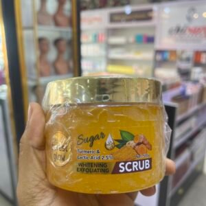the purest glow sugar turmeric & lactic acid 2.5% whitening exfoliating scrub 500g