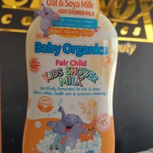 BABY ORGANICS Oat & Soya Milk Gentle Smooth Silky Fair Child Kids Shower Milk 1000ml